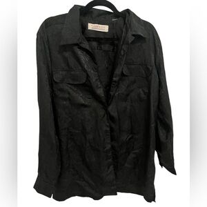 Karen Scott Elegant Black Blouse